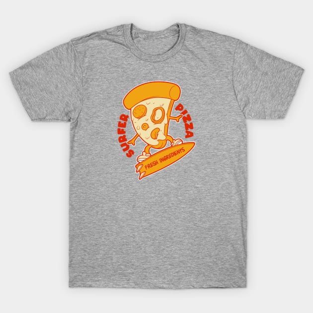 Surfer Pizza T-Shirt by pedrorsfernandes